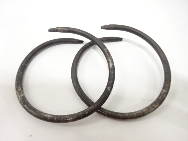  竹地紋　平丸釜(釜釻付)